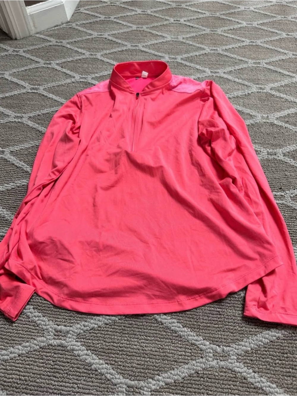 Under Armour Women's Hot Pink Quarter-Zip Pullover